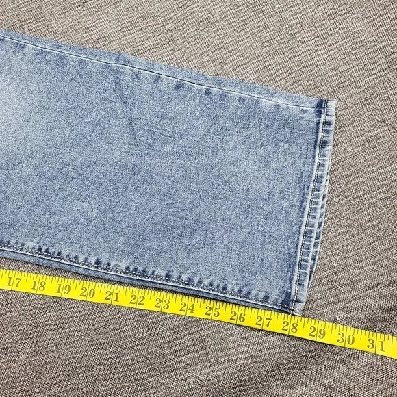 Hudson Ladies Everyday Trendy Modern Straight Leg Jeans w Pockets Size 18 Blue - Picture 4 of 11